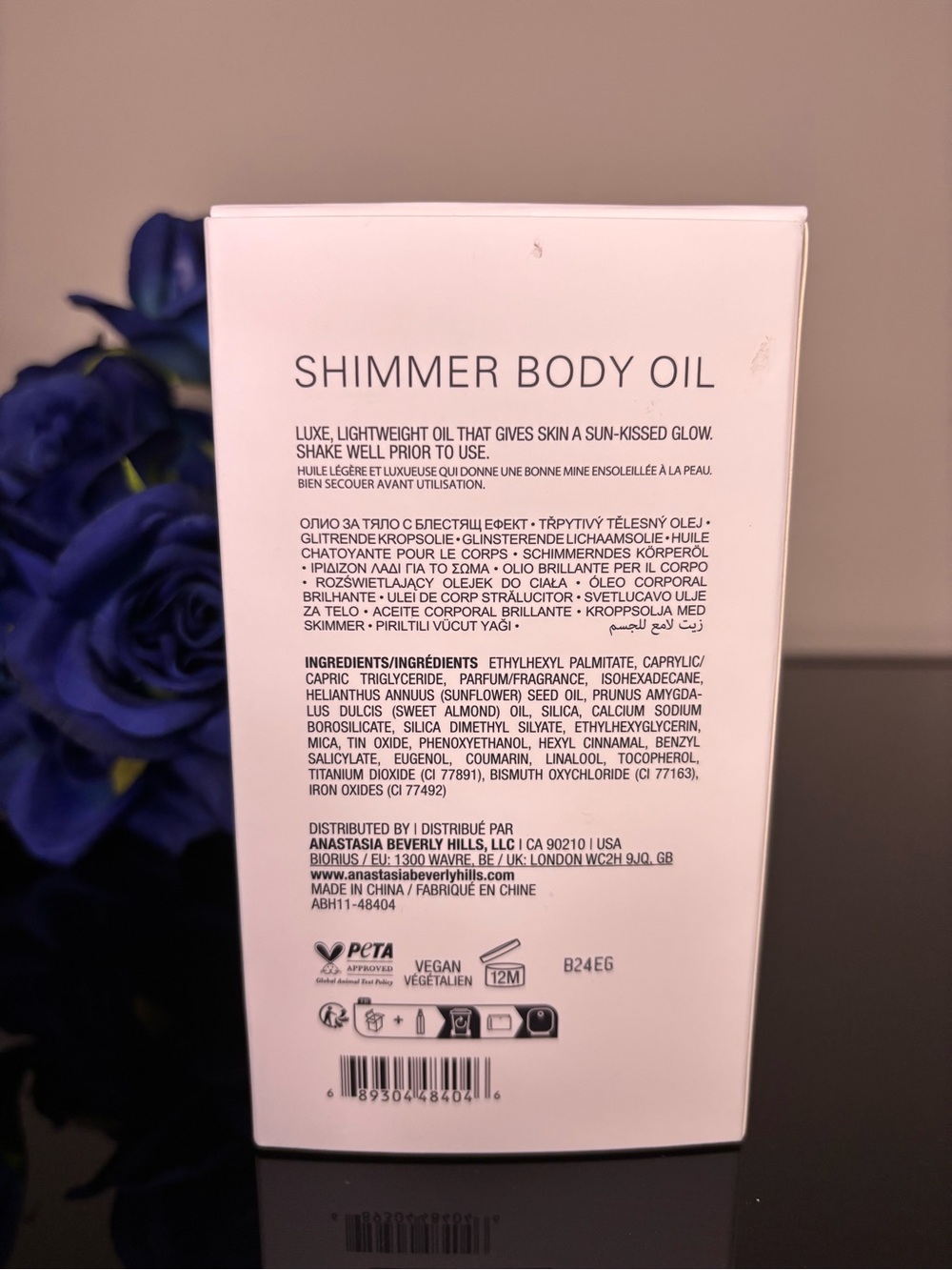 NWT Anastasia Beverly Hills Shimmer Body Oil in White — size 45ml - Picture 4 of 9